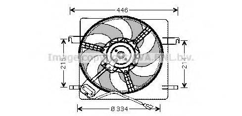 AVA QUALITY COOLING FD7515 Вентилятор, охолодження двигуна