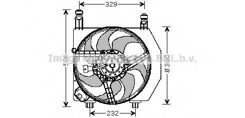 AVA QUALITY COOLING FD7522 Вентилятор, охолодження двигуна