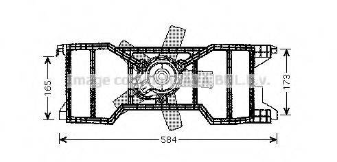 AVA QUALITY COOLING FD7540 Вентилятор, охолодження двигуна