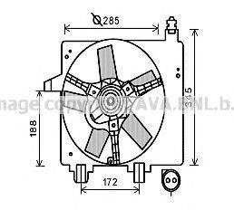 AVA QUALITY COOLING FD7550 Вентилятор, охолодження двигуна