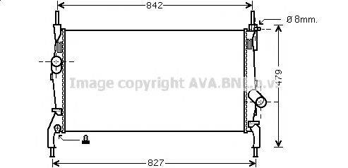 AVA QUALITY COOLING FDA2405 Радіатор, охолодження двигуна