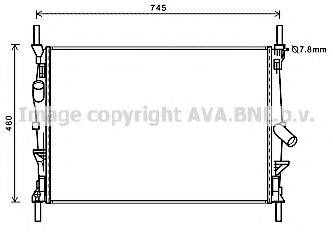 AVA QUALITY COOLING FDA2589 Радіатор, охолодження двигуна