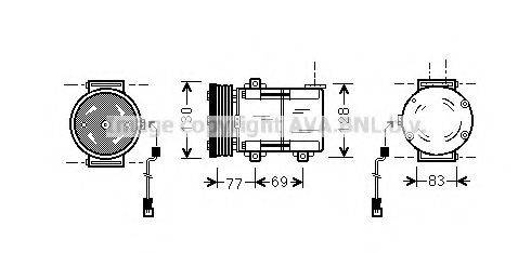 AVA QUALITY COOLING FDAK289 Компресор, кондиціонер