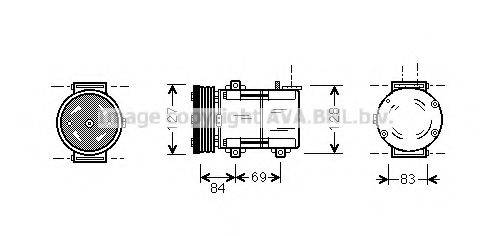 AVA QUALITY COOLING FDK167 Компресор, кондиціонер