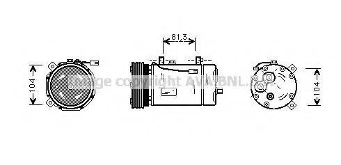 AVA QUALITY COOLING FDK267 Компресор, кондиціонер