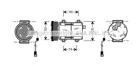 AVA QUALITY COOLING FDK275 Компресор, кондиціонер