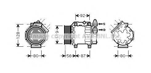 AVA QUALITY COOLING FDK431 Компресор, кондиціонер