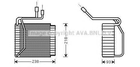 AVA QUALITY COOLING FDV109 Випарник, кондиціонер