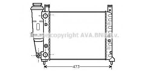 AVA QUALITY COOLING FT2047 Радіатор, охолодження двигуна