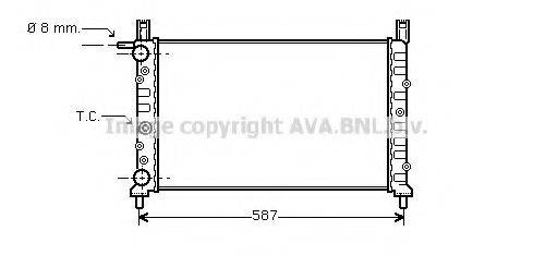 AVA QUALITY COOLING FT2056 Радіатор, охолодження двигуна