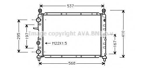 AVA QUALITY COOLING FT2094 Радіатор, охолодження двигуна