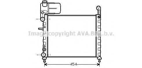 AVA QUALITY COOLING FT2100 Радіатор, охолодження двигуна