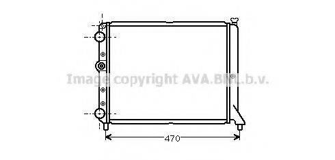 AVA QUALITY COOLING FT2152 Радіатор, охолодження двигуна