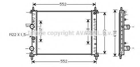 AVA QUALITY COOLING FT2182 Радіатор, охолодження двигуна