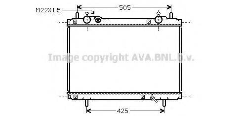 AVA QUALITY COOLING FT2185 Радіатор, охолодження двигуна