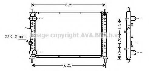 AVA QUALITY COOLING FT2188 Радіатор, охолодження двигуна