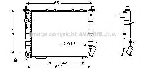 AVA QUALITY COOLING FT2197 Радіатор, охолодження двигуна