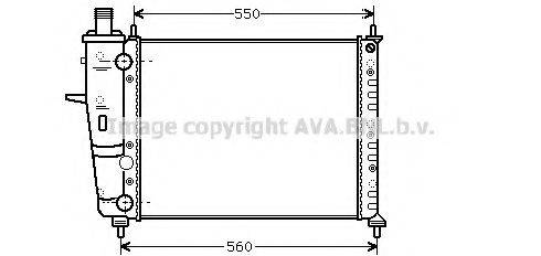 AVA QUALITY COOLING FT2233 Радіатор, охолодження двигуна