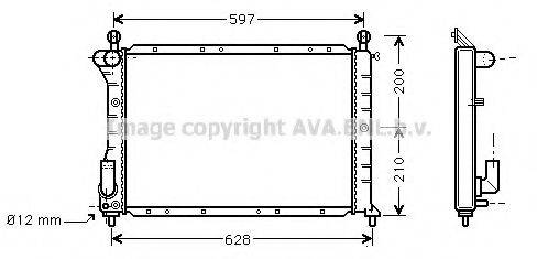 AVA QUALITY COOLING FT2235 Радіатор, охолодження двигуна