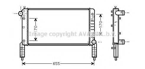 AVA QUALITY COOLING FT2263 Радіатор, охолодження двигуна