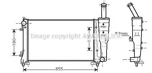 AVA QUALITY COOLING FT2297 Радіатор, охолодження двигуна