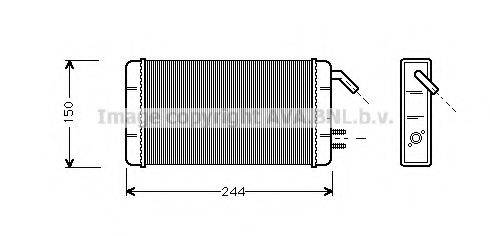 AVA QUALITY COOLING FT6082 Теплообмінник, опалення салону