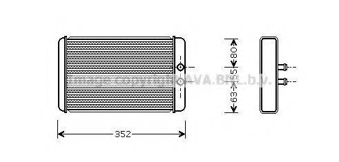 AVA QUALITY COOLING FT6265 Теплообмінник, опалення салону