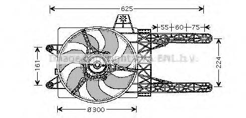 AVA QUALITY COOLING FT7285 Вентилятор, охолодження двигуна