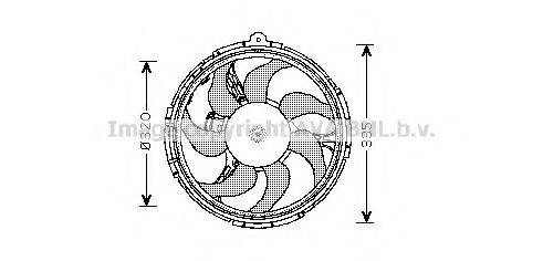 AVA QUALITY COOLING FT7540 Вентилятор, охолодження двигуна