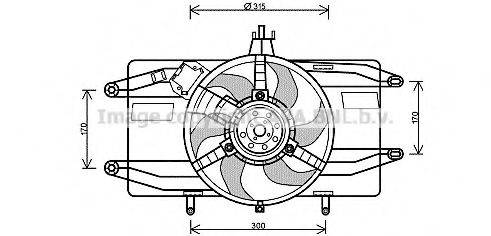 AVA QUALITY COOLING FT7556 Вентилятор, охолодження двигуна