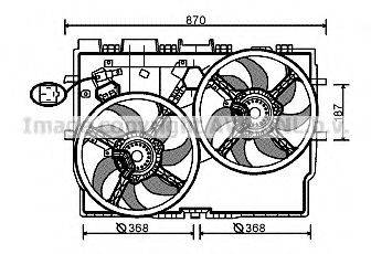 AVA QUALITY COOLING FT7585 Вентилятор, охолодження двигуна