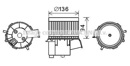 AVA QUALITY COOLING FT8448 Електродвигун, вентиляція салону