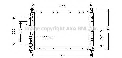 AVA QUALITY COOLING FTA2066 Радіатор, охолодження двигуна