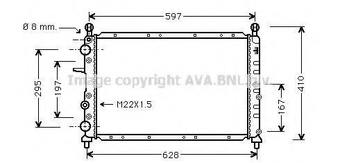 AVA QUALITY COOLING FTA2096 Радіатор, охолодження двигуна