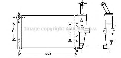 AVA QUALITY COOLING FTA2209 Радіатор, охолодження двигуна