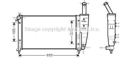 AVA QUALITY COOLING FTA2218 Радіатор, охолодження двигуна