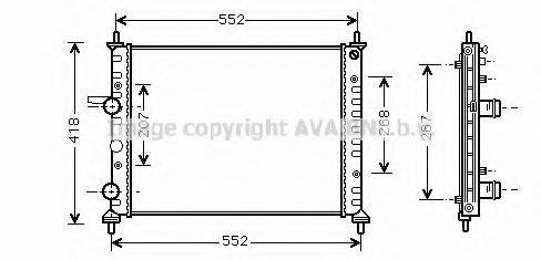 AVA QUALITY COOLING FTA2249 Радіатор, охолодження двигуна