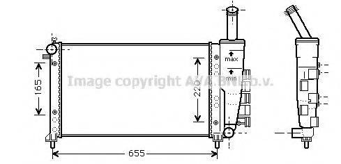 AVA QUALITY COOLING FTA2275 Радіатор, охолодження двигуна