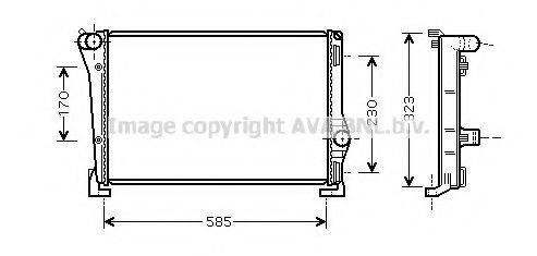 AVA QUALITY COOLING FTA2279 Радіатор, охолодження двигуна