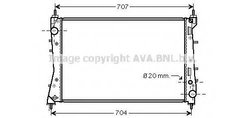 AVA QUALITY COOLING FTA2359 Радіатор, охолодження двигуна