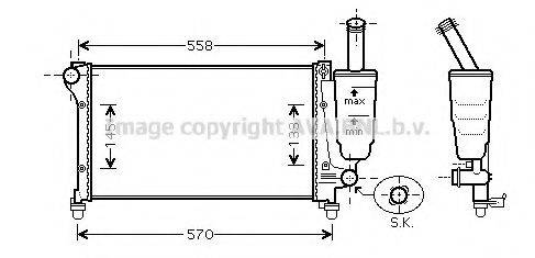 AVA QUALITY COOLING FTA2368 Радіатор, охолодження двигуна