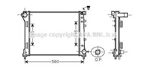 AVA QUALITY COOLING FTA2403 Радіатор, охолодження двигуна