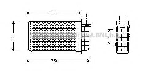 AVA QUALITY COOLING FTA6191 Теплообмінник, опалення салону