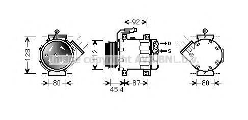 AVA QUALITY COOLING FTAK366 Компресор, кондиціонер