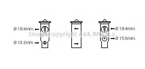 AVA QUALITY COOLING HD1254 Розширювальний клапан, кондиціонер