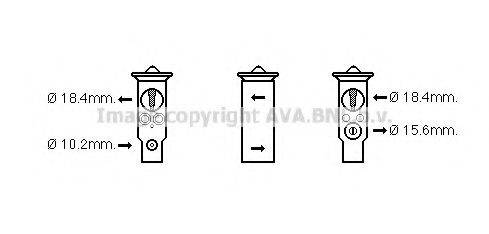 AVA QUALITY COOLING HD1257 Розширювальний клапан, кондиціонер