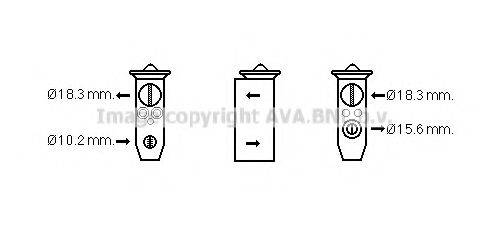 AVA QUALITY COOLING HD1291 Розширювальний клапан, кондиціонер