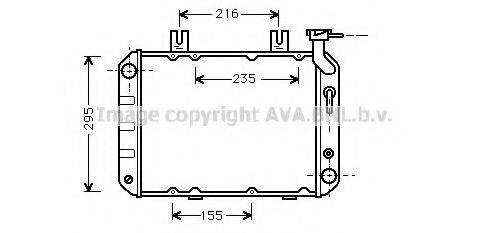 AVA QUALITY COOLING HD2013 Радіатор, охолодження двигуна