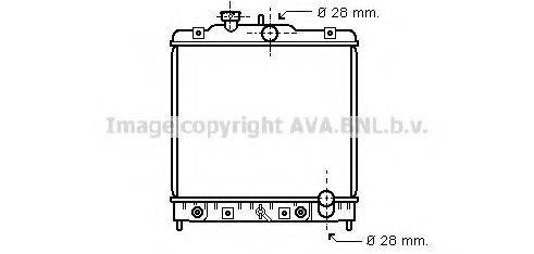 AVA QUALITY COOLING HD2021 Радіатор, охолодження двигуна