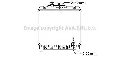 AVA QUALITY COOLING HD2076 Радіатор, охолодження двигуна